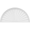 Ekena Millwork Half Round Sunburst Architectural Grade PVC Pediment, 44"W x 22"H x 2"P PEDPS044X220HRO01 - alternate 3